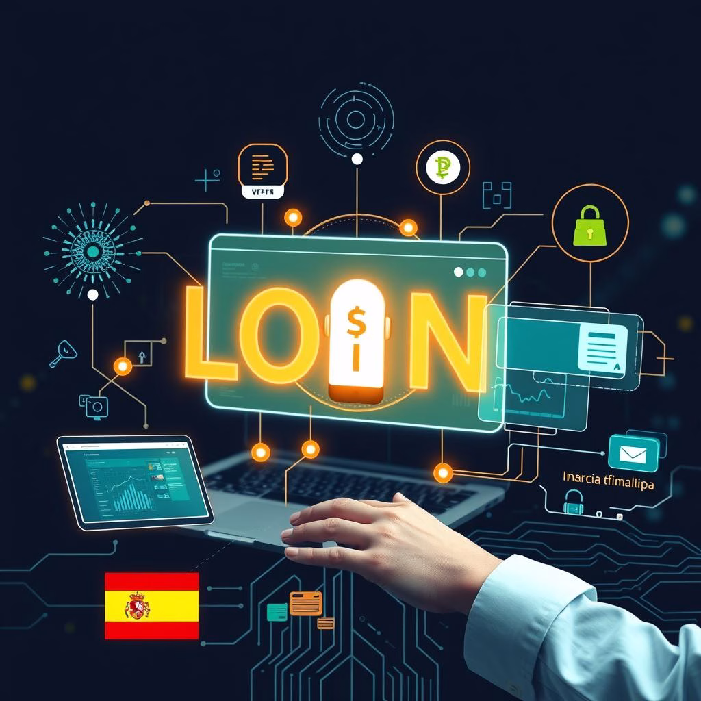 Evolución tecnológica en préstamos online con IA y blockchain en España