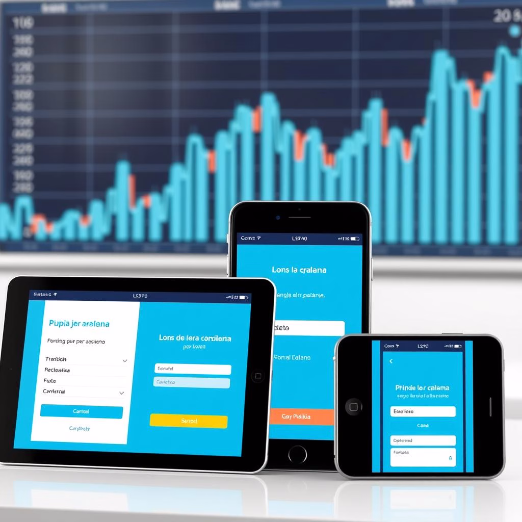 Plataformas digitales de préstamos online en dispositivos móviles