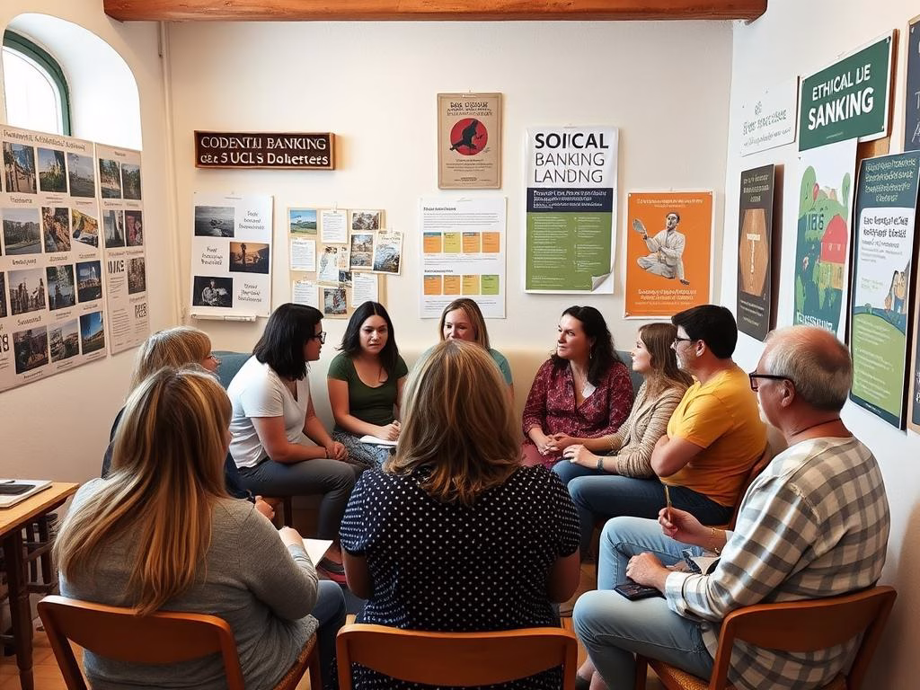 Cooperativa de crédito alternativa con ambiente comunitario